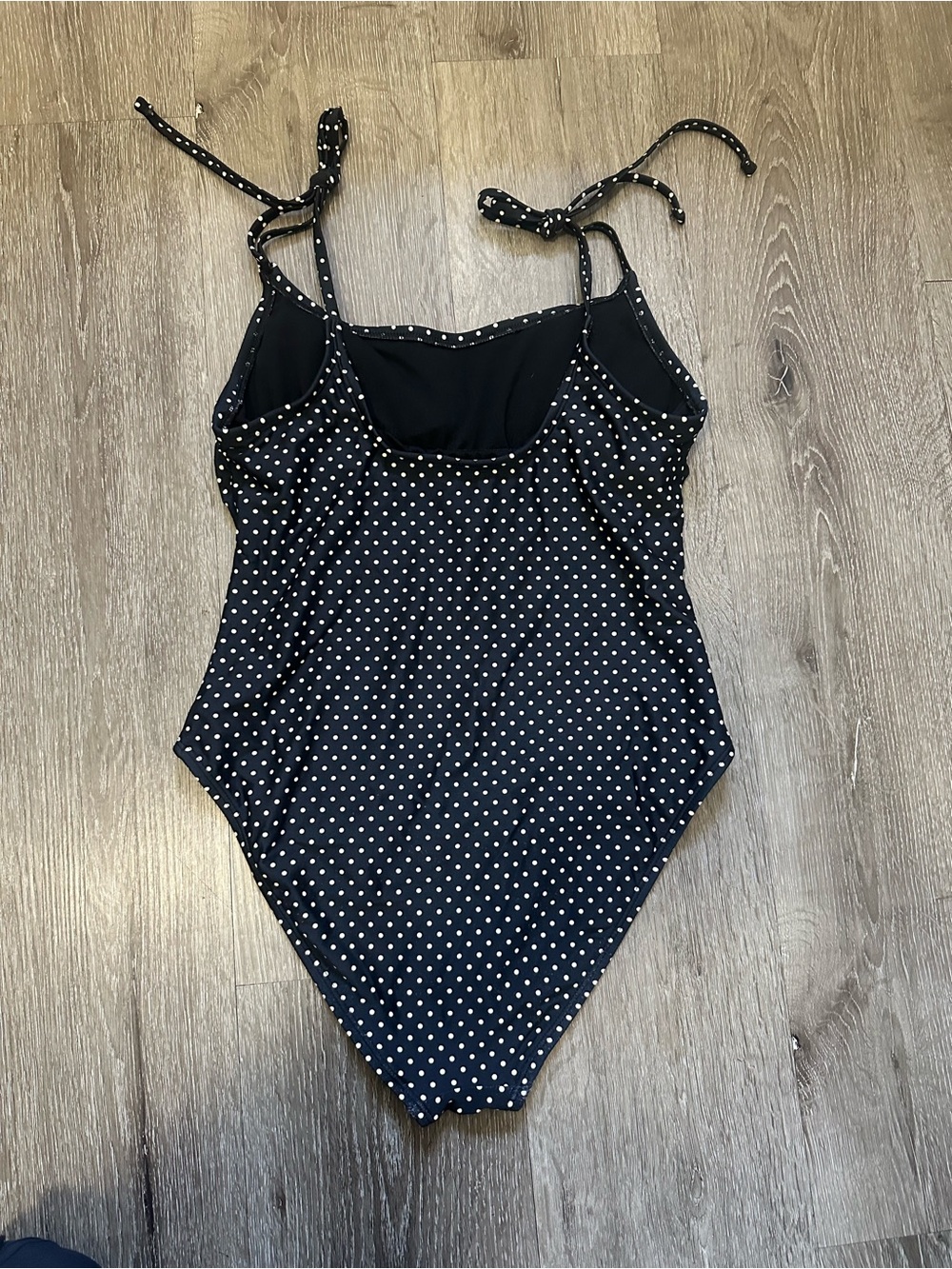 Shade & Shore Black and White Polka Dot One-Piece Swimsuit - Picture 4 of 7